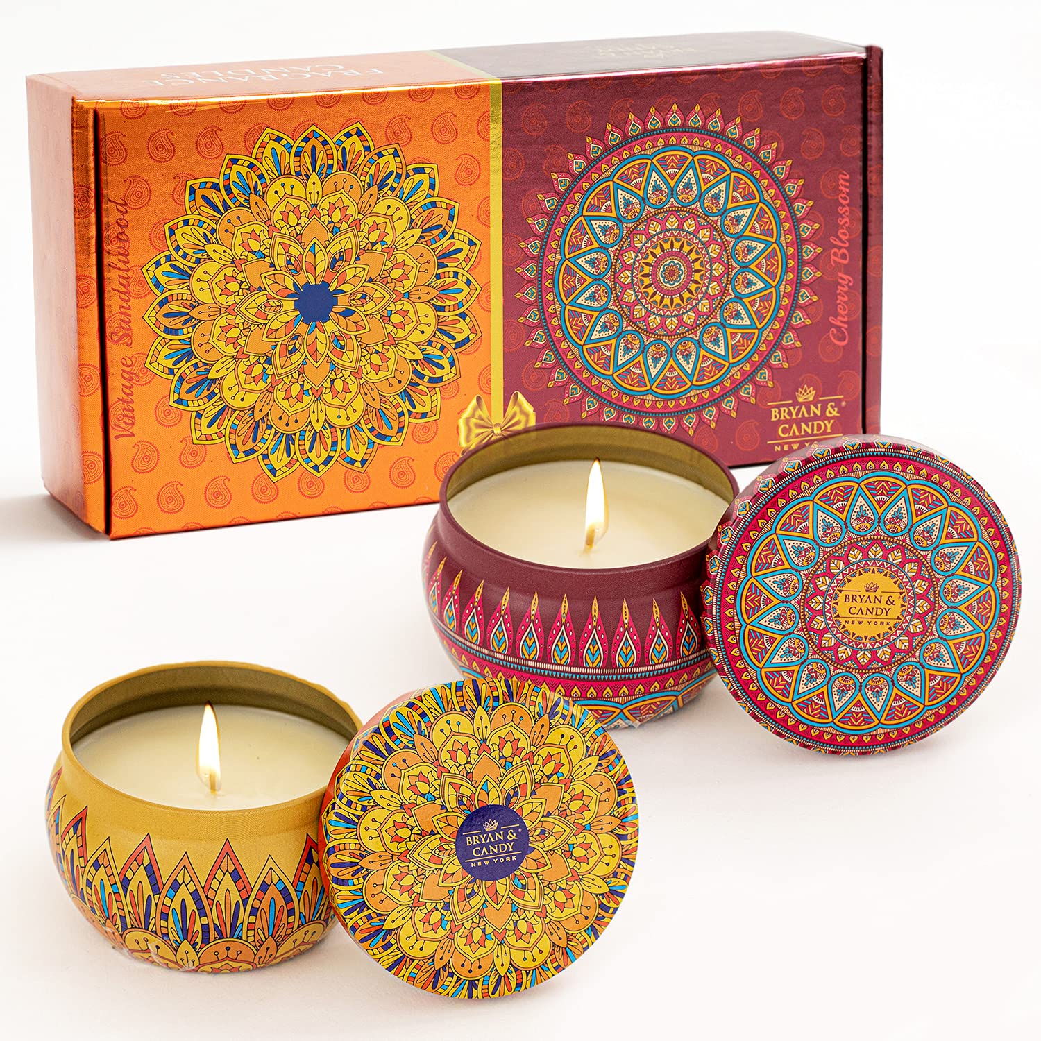 Bryan & Candy Scented Candles Gift Set for Women & Men