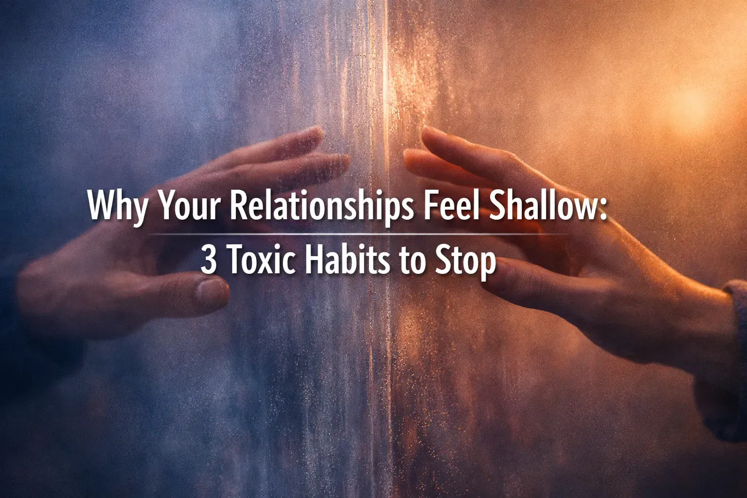 Why Your Relationships Feel Shallow: 3 Toxic Habits to Stop